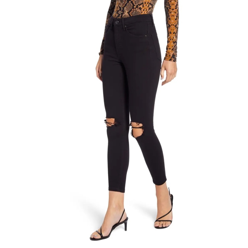 Topshop Jamie High Waist Ripped Skinny Jeans